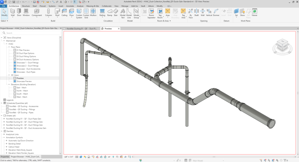 Quick-Fit Duct Pipe: Revit Families Now Available - Consulting ...