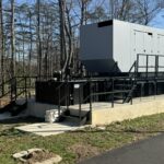 Figure 5. Diesel generator installed with access platform at a lab expansion. Courtesy: CDM Smith