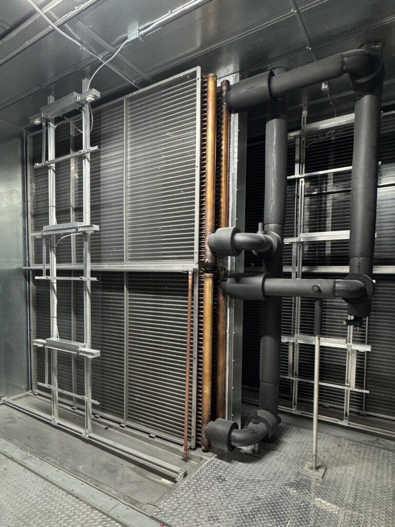Figure 4: An example of a split and staggered cooling coil. Courtesy: Smith Seckman Reid, Inc.