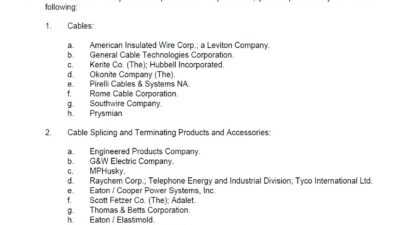 Figure 1: This example is from a wire and cable specification dated July 2025, which shows obsolete options for a data center’s medium-voltage specification. Courtesy: Southwire