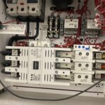 Figure 2: Motor branch-circuit protective device and motor starter installed in a motor control center bucket at a wastewater treatment facility. Courtesy: CDM Smith