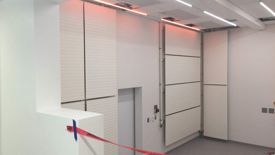 Figure 4: Construction progress for a cryo-EM room. Courtesy: Smith Seckman Reid