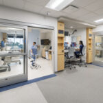 Figure 4: A NICU and nurse station at Texas Children's Hospital in Austin, Texas. Courtesy: Stantec