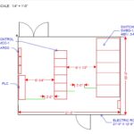 Figure 6: Electric room sizes using the 2023 edition of the NEC are larger in design because clearances listed in Table 110.26(A)(1) need to be met plus the additional egress requirements when the doors of the electrical equipment are open. Courtesy: CDM Smith