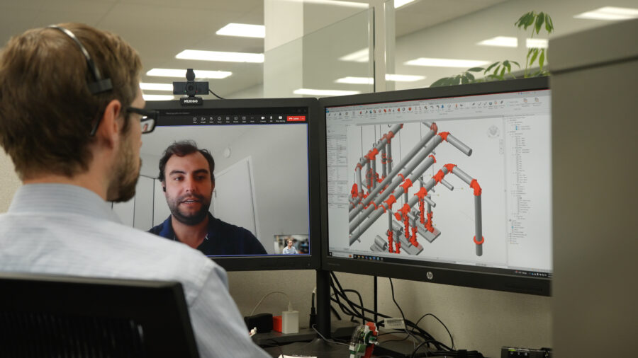 Figure 2: Virtual design and coordination allow engineers to optimize material quantities and eliminate field changes that generate waste. Courtesy: Victaulic