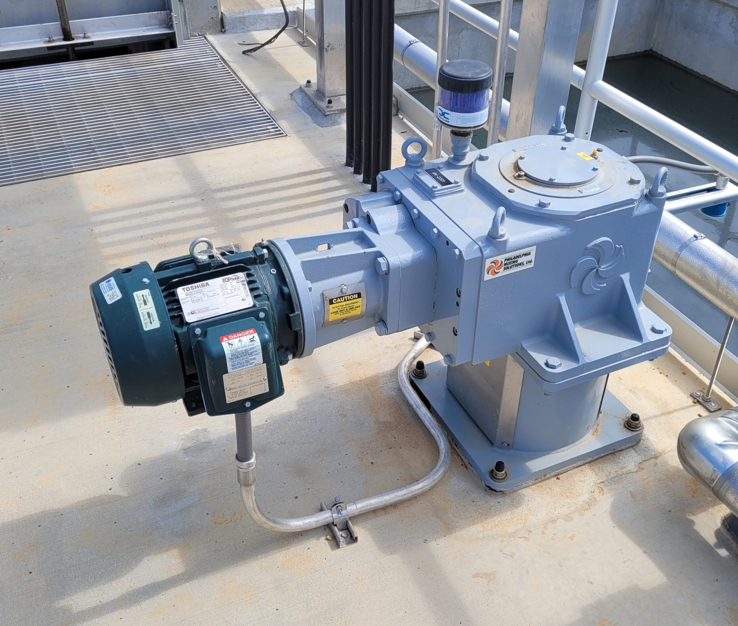 Figure 4: An inverter duty-rated motor that includes a shaft grounding ring on the nondrive end of the motor. Courtesy: CDM Smith