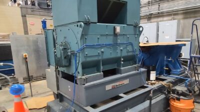 Figure 1: A 1,000 hp, 460 V motor driven by a variable frequency drive. Courtesy: CDM Smith