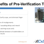 Understand the benefits of pre-verification testing. Courtesy: CxEnergy
