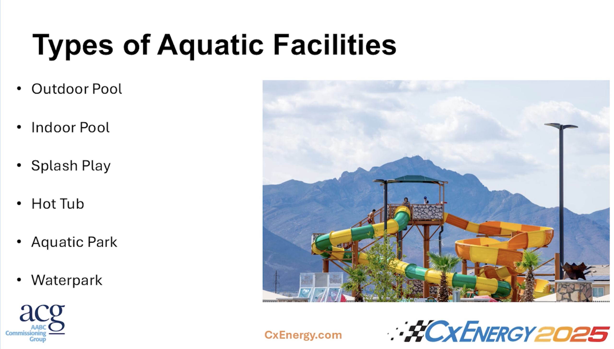 Commissioning of aquatic centers presents unique challenges. Courtesy: CxEnergy