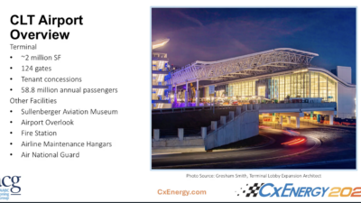 Understand the impact of Cx task scheduling for an active airport. Courtesy: CxEnergy