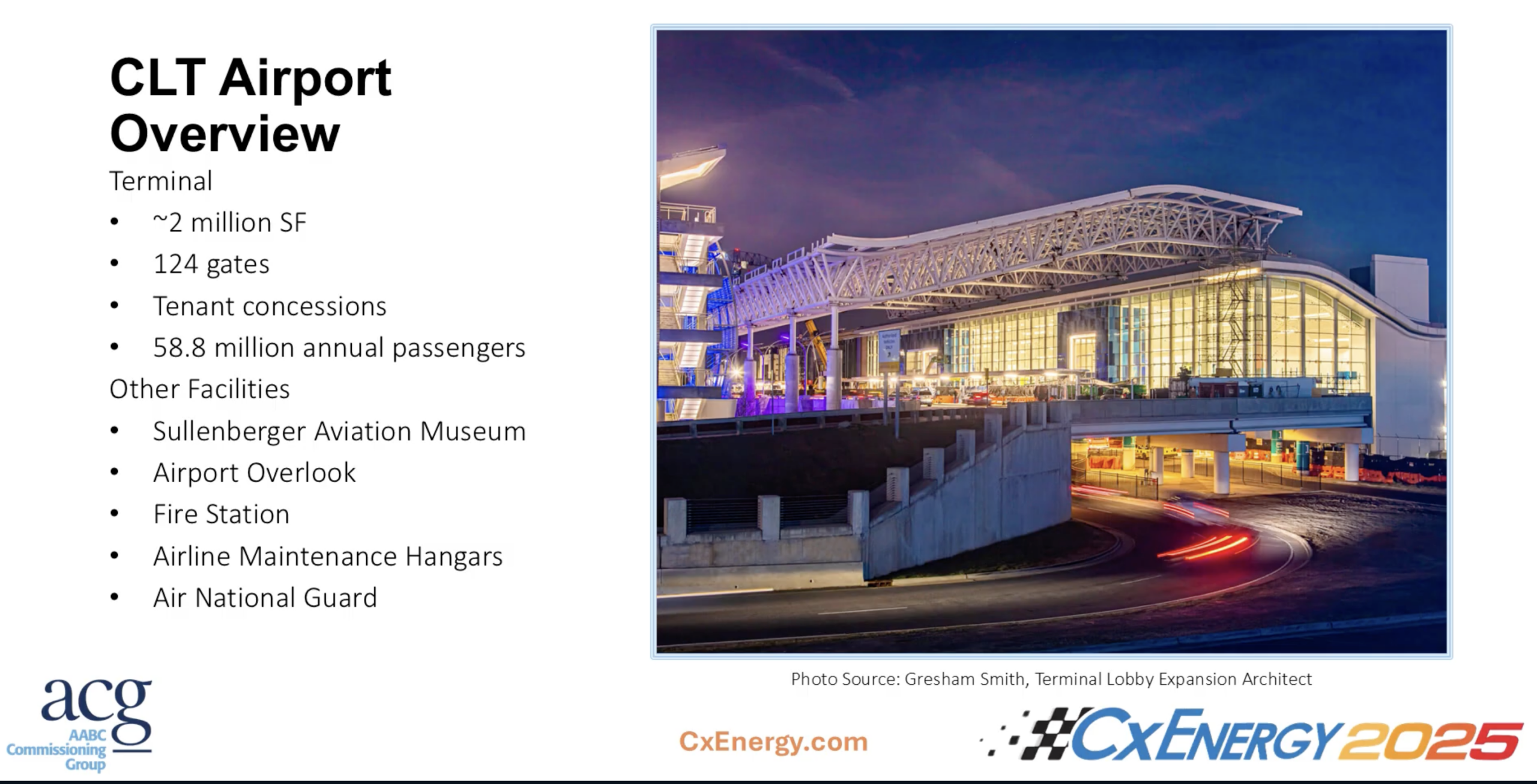 Understand the impact of Cx task scheduling for an active airport. Courtesy: CxEnergy