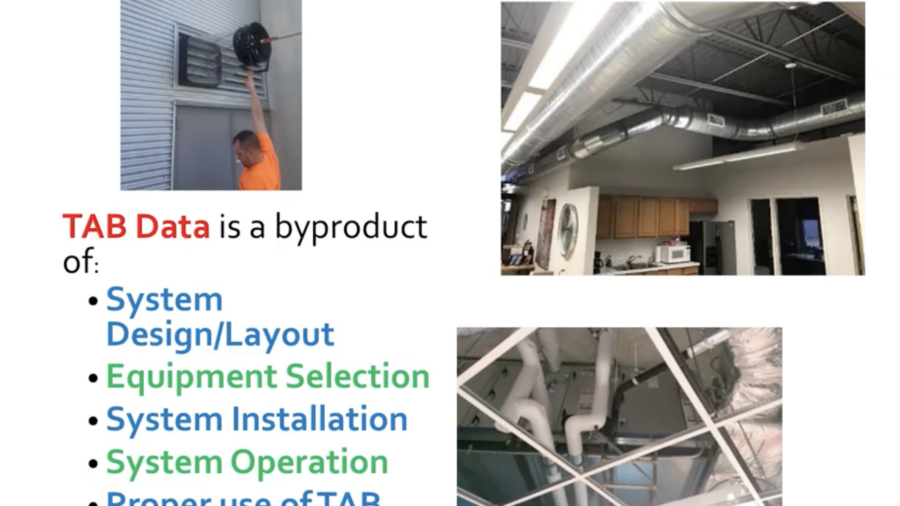 Understand where TAB data comes from. Courtesy: CxEnergy