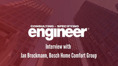 Exclusive interview with CEO Jan Brockmann, Bosch Home Comfort Group