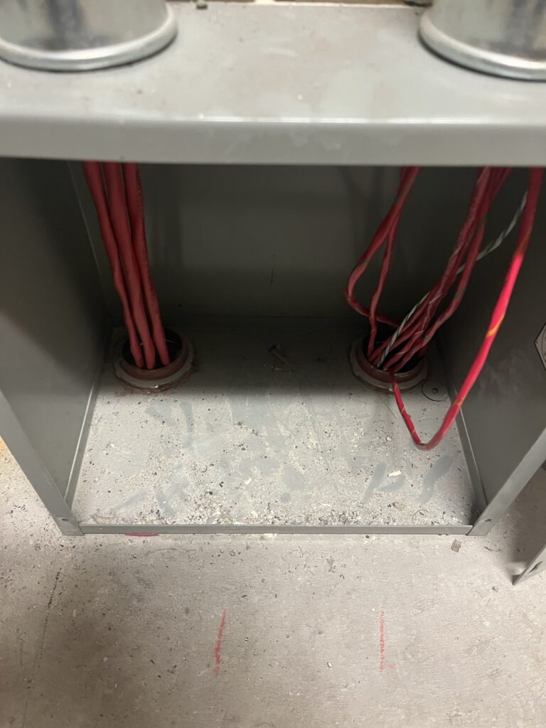 Figure 3: Circuit integrity cable installed in a high-rise building. Courtesy: Jensen Hughes Inc.