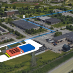 Figure 4: On certain campuses, waste heat from on-site AI computing data centers can be recovered and pushed into district energy systems to heat neighboring facilities. Courtesy: IMEG