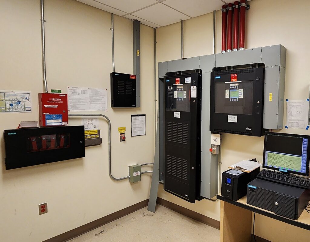 Figure 2: Physical requirements for fire alarm workstations and voice communication equipment will scale as the campus increases in size. Courtesy: IMEG