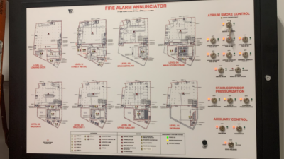 Figure 1: Fire alarm graphic annunciator. Courtesy: Ray Grill Consulting