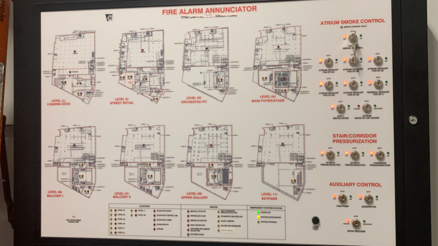 Figure 1: Fire alarm graphic annunciator. Courtesy: Ray Grill Consulting