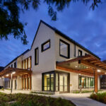 Figure 1: The University of Michigan Edward and Rosalie Ginsberg Building is an impactful community hub and a model of sustainability on campus. Courtesy: SmithGroup