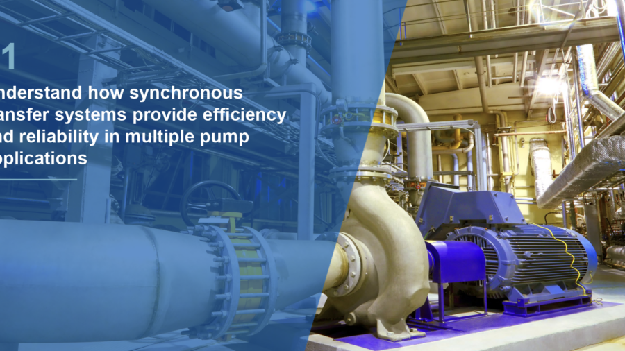 Synchronous transfer systems can boost efficiency in multiple pump applications. Courtesy: Eaton