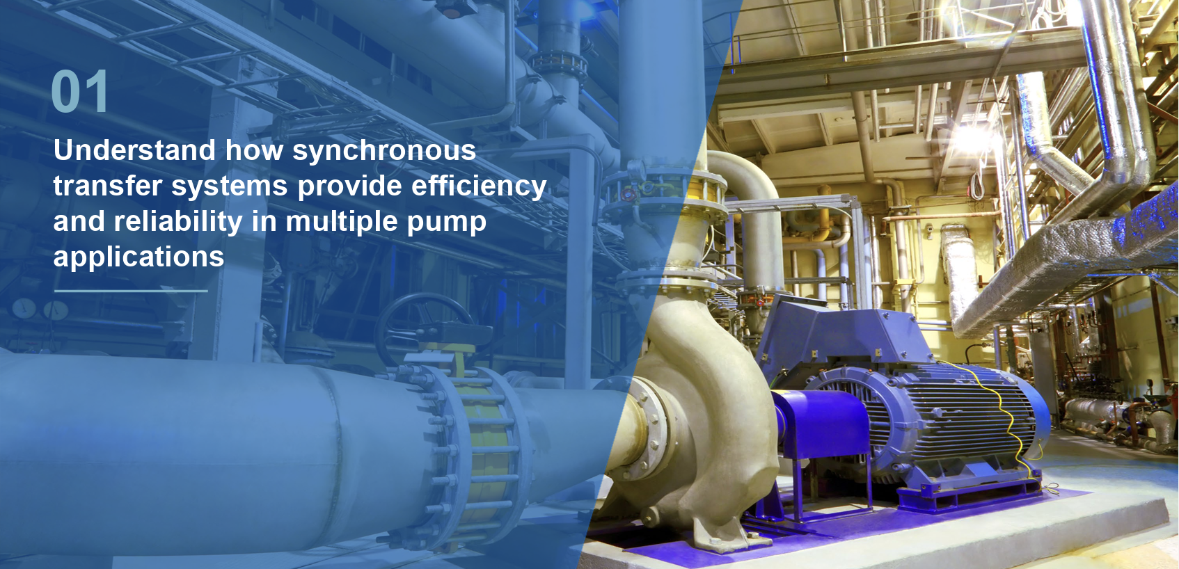 Synchronous transfer systems can boost efficiency in multiple pump applications. Courtesy: Eaton