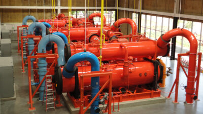 Figure 2: Central plant heat recovery chillers. Courtesy: Affiliated Engineers Inc.