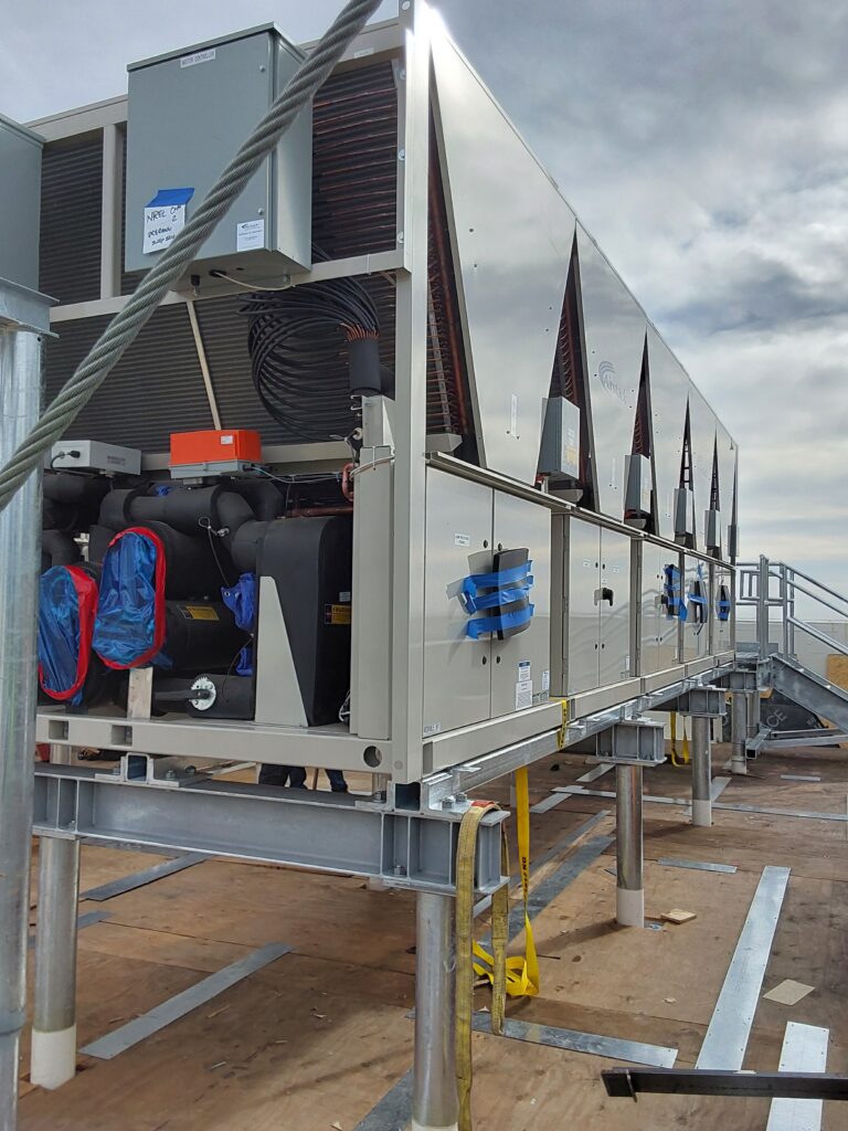 Figure 3: Modular air-to-water heat pump installation. Courtesy: SmithGroup