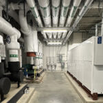 Figure 1: Heat recovery chiller and piping. Courtesy: Affiliated Engineers Inc.