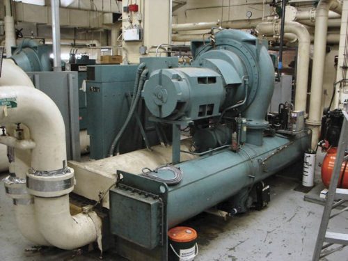 Figure 2: This is a photo of an installed water-cooled chiller. Courtesy: Page