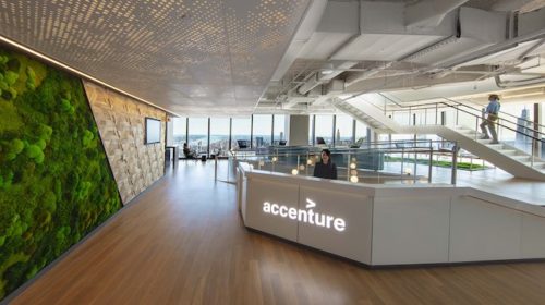 Accenture 66th Floor main reception. Source: Eric Laignel Photography