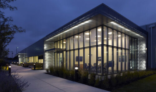 With a generator power capacity of 80MW, the Digital Realty Data Center Campus in Franklin Park, Illinois, provides co-location and peering services. Courtesy: Stantec and Digital Realty.